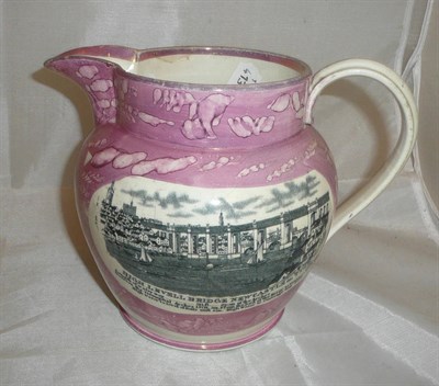 Lot 107 - A Sunderland lustre jug