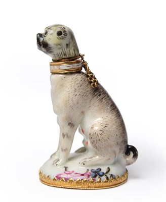 Lot 10 - A St James's (Charles Gouyn) Porcelain Scent Bottle, circa 1755, naturalistically modelled and...