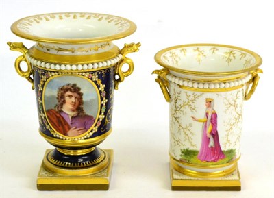 Lot 22 - A Barr, Flight & Barr Worcester Porcelain Vase, circa 1820, of urn form with everted rim,...