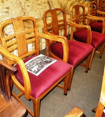 Lot 622 - Six Waring & Gillows chairs made for RMS Mauretania II
