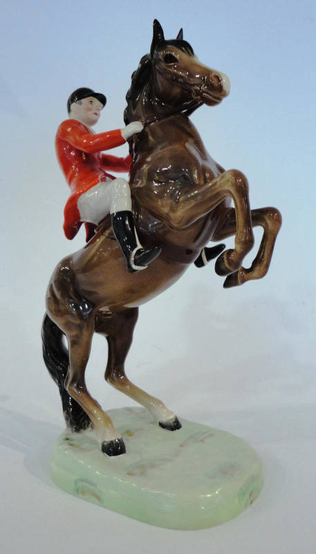Lot 1062 - Beswick 'Huntsman on Rearing Horse', model No. 868, second version