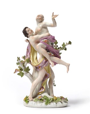 Lot 53 - A Meissen Porcelain Figure Group of the Rape of the Sabine Women, circa 1760, after...