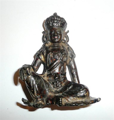 Lot 39 - A small bronze figure possibly Tibetan