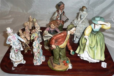 Lot 91 - Tray of assorted china figures