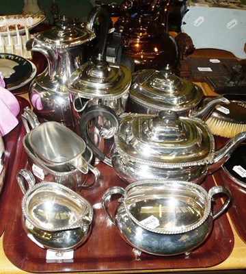 Lot 98 - Two plated tea sets