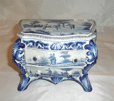 Lot 100 - French faience commode