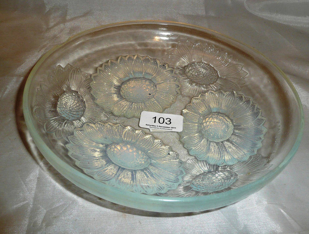Lot 103 - A Rene Lalique glass bowl (a.f.)