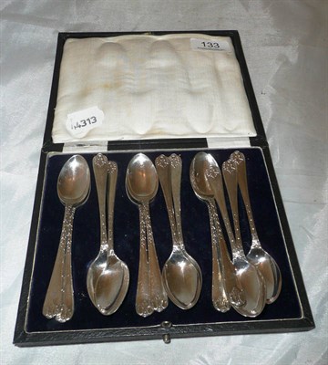 Lot 133 - A set of thirteen silver teaspoons