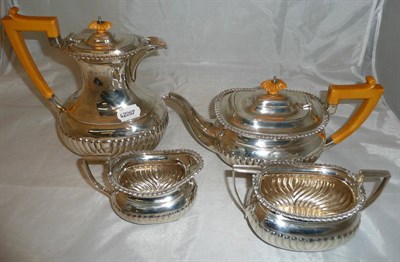 Lot 177 - An Elkington four piece silver tea set, 60oz