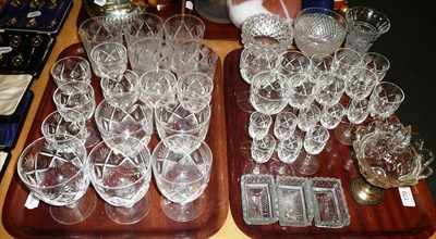 Lot 179 - Two trays of assorted drinking glasses
