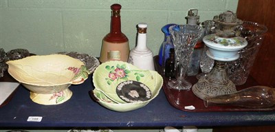 Lot 188 - A quantity of glassware, ornaments, Carlton ware, books etc