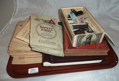 Lot 201 - A collection of stamps and cigarette cards