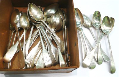 Lot 225 - Thirty silver teaspoons, 16.5oz