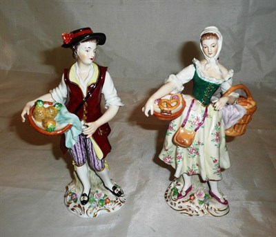 Lot 272 - A pair of Sitzendorf china figures