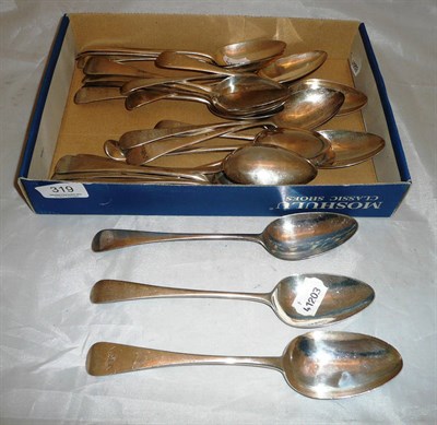 Lot 319 - Twenty four silver tablespoons, M.R.A., 49oz