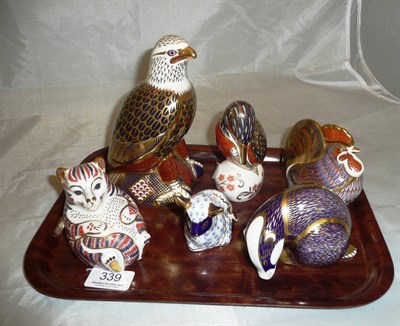 Lot 339 - Six Royal Crown Derby paperweights