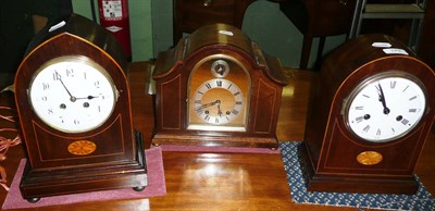 Lot 379 - Three mantel clocks