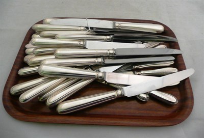 Lot 413 - Quantity of silver handled knives