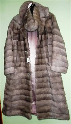 Lot 424 - Raimond Furs Manchester three quarter length grey mink fur coat and fur hat