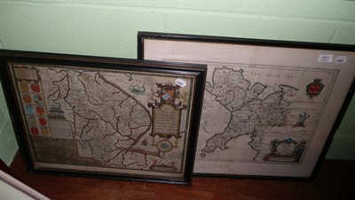 Lot 461 - Two maps, Lincolnshire and North Wales