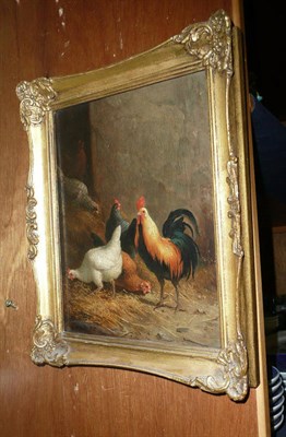 Lot 464 - Gilt framed oil on board bearing false signature