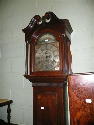 Lot 494 - Georgian oak longcase clock (no works)