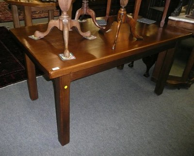 Lot 516 - Modern rectangular refectory type table