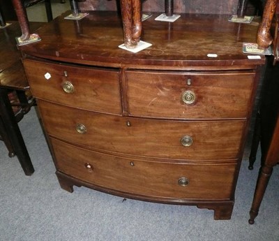 Lot 532 - Regency mahogany bow fronted chest