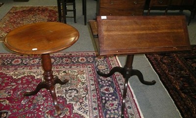 Lot 533 - A folio table and a wine table