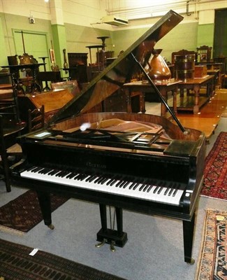 Lot 574 - A French ebonised baby grand piano Gaveau Paris