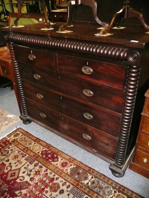 Lot 584 - 19th century mahogany chest