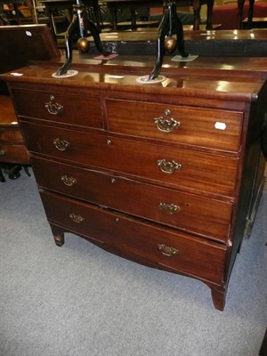 Lot 589 - 19th century mahogany straight fronted chest