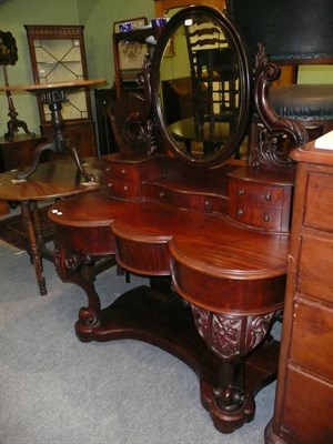 Lot 598 - Victorian mahogany dressing table