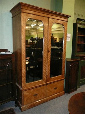 Lot 612 - Victorian double wardrobe