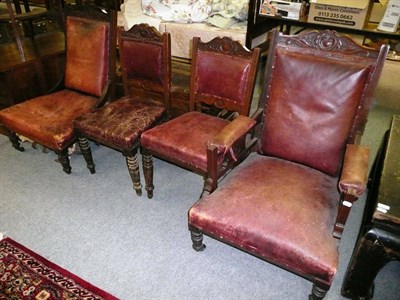 Lot 722 - Late 19th/early 20th century mahogany four piece salon suite