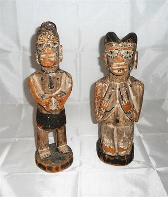 Lot 13 - Two African carved wooden figures