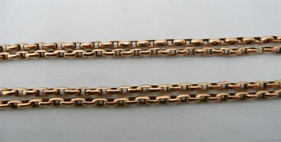 Lot 105 - Two fancy link chains
