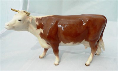 Lot 126 - Beswick Hereford cow, 948, restored