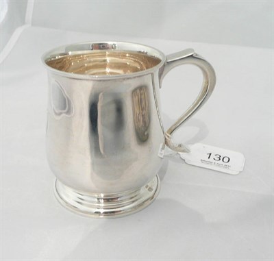Lot 130 - A small silver baluster mug, 5.7oz approximate weight