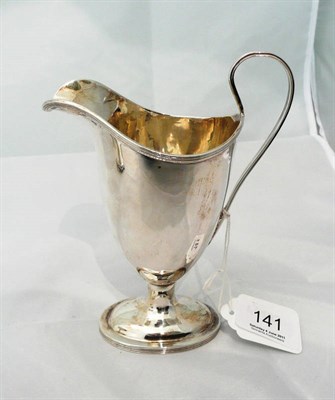 Lot 141 - A silver helmet cream jug, 4.4oz approximate weight