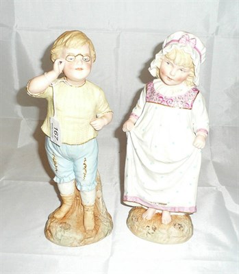 Lot 167 - A pair of Heubach Bisque figures