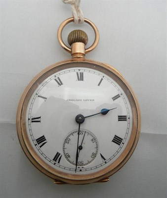 Lot 208 - A 9ct gold gentlemans pocket watch