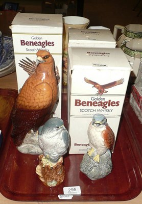 Lot 295 - Three Beswick Beneagles Whisky decanters; Golden Eagle, Kestrel and Peregrine, all with...