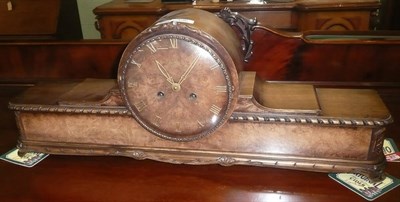 Lot 336 - 1920 walnut mantel clock by Hermès