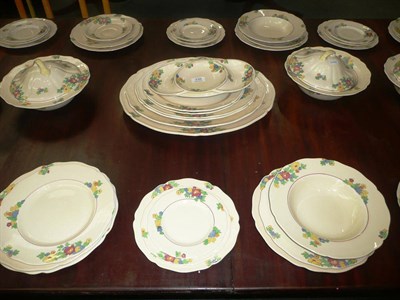 Lot 338 - A Royal Doulton Minden Dinner Service, D5334, twelve setting with four tureens