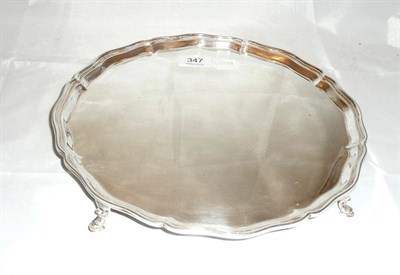 Lot 347 - A silver salver, 31oz approximate weight