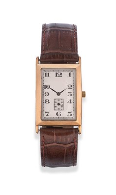 Lot 156 - A 9ct Gold Art Deco Wristwatch, signed Peerless, S&Co, 1937, lever movement signed Peerless and...