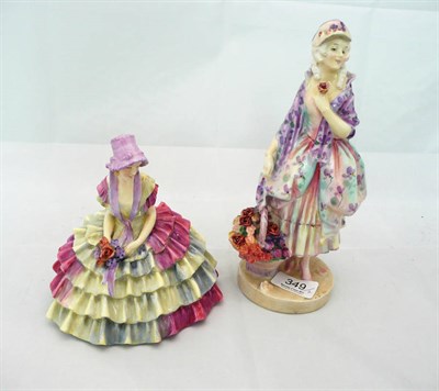 Lot 349 - Two Doulton figures 'Phyllis' HN1420 and 'Chloe' HN1470