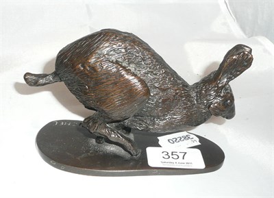 Lot 357 - Paul Michel bronze figure of a hare