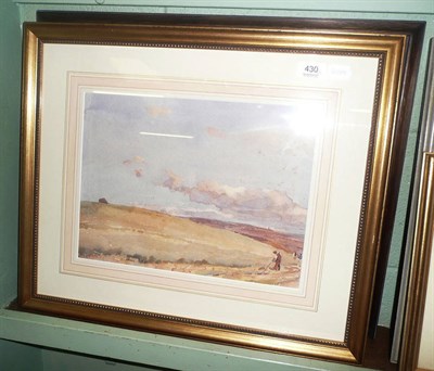 Lot 430 - Fred Lawson watercolour of a landscape, dated 1920, and another dated 1953